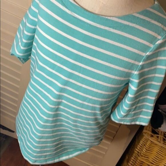 Gap Kids Teal Stripe Top - Picture 1 of 4